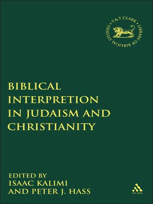cover image of Biblical Interpretation in Judaism and Christianity